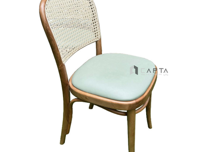 Ghế gỗ nhà hàng lưng mây đan có nệm Thonet 1A-P Nội thất Capta 4