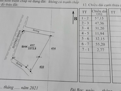 Chủ cân bán 3372mv góc 3 mặt tiền đường 1