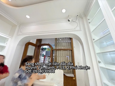 Quận phú nhuận   mt huỳnh văn bánh   sang rẻ mb shop decor đẹp, sẵn full nội thất mới 1