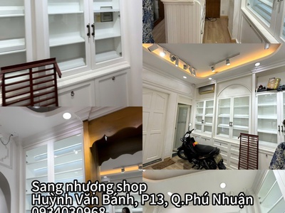 Quận phú nhuận   mt huỳnh văn bánh   sang rẻ mb shop decor đẹp, sẵn full nội thất mới 0