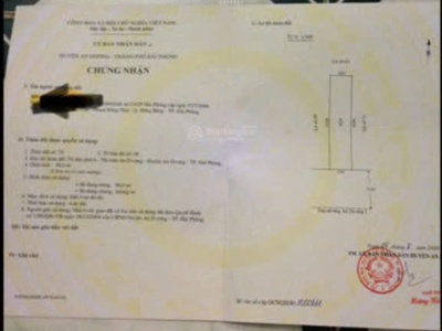 Siêu đẹp   giá tốt - chính chủ bán 2 lô đất tại thị trấn an dương, hải phòng 0