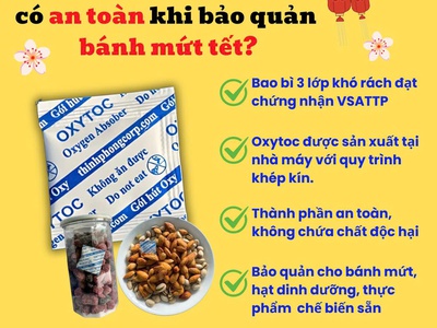 Gói hút Oxy chống ẩm mốc cho bánh mứt tết 0