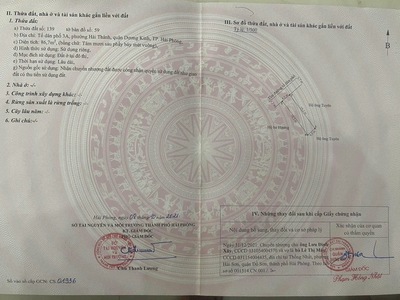 Bán 2 lô Đất Hải Thành, Dương Kinh, Hải Phòng, ngay gần trường học 1