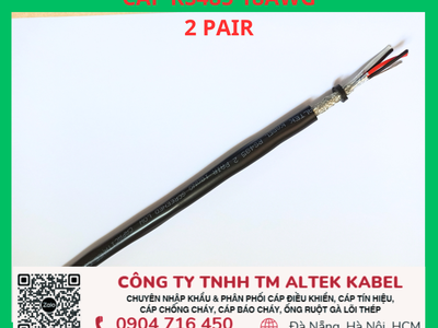 Tổng kho cáp tín hiệu rs485 18AWG 2 Pair Altek Kabel toàn quốc 0