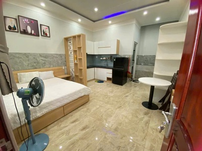 Cho thuê gấp căn hộ 1PN khu vực an ninh và yên tĩnh ngay tòa nhà Mobiphone Phan Trung 3