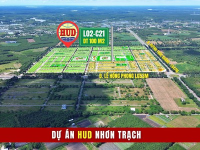 Cần bán nhanh đất nền khu hud nhơn trạch dt100m2 mặt tiền đường 20m giá tốt 3