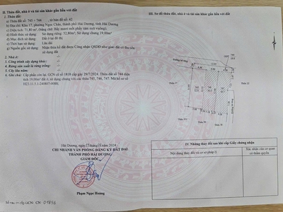 Bán đất ngõ 156 Nguyễn Hữu Cầu, ph Ngọc Châu, TP HD, 52.8m2, mt 4.36m, ngõ ngắn thoáng 4