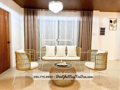 Sô pha nhựa giả mây bền đẹp 0