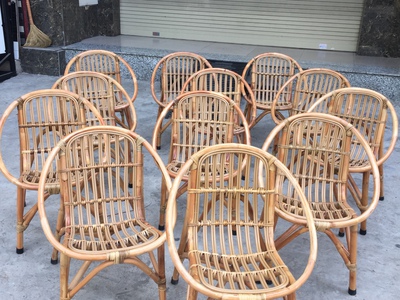 Bàn ghế ban công mây sò 2