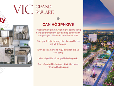 Mở bán căn hộ cao cấp tiêu chuẩn 5 sao Vic Grand Square -Việt Trì . 2