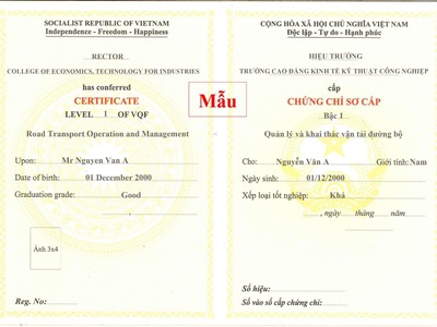 Khóa học chứng chỉ sơ cấp vận tải - cơ hội vàng cho tương lai 0