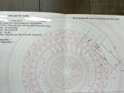 Đất đẹp - giá tốt - vị trí đắc địa tại thị trấn lương sơn, huyện lương sơn, tỉnh hoà bình 0