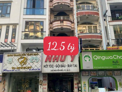 12.5tỷ còn tl,mặt tiền đoạn đẹp đường nguyễn biểu quận 5 giáp quận 1 2