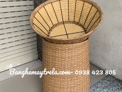 Rổ nhựa giả mây trưng bày trái cây 4