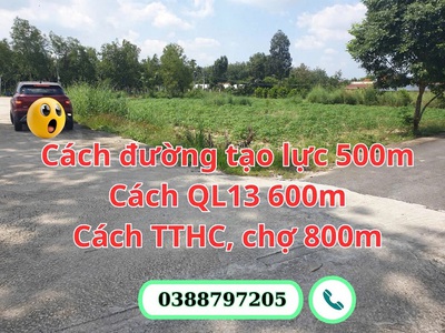 Chỉ 1 lô duy nhất 2 mặt tiền đường - đất ở thị trấn lai uyên, bàu bàng 0