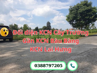 Chỉ 1 lô duy nhất 2 mặt tiền đường - đất ở thị trấn lai uyên, bàu bàng 1
