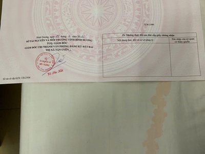 Chính chủ cần bán nhanh đất nền dự án tân long,  phường uyên hưng, thị xã tân uyên, bình dương 0