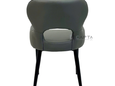 Ghế ăn nhập khẩu nệm da pvc cao cấp màu xanh đậm chân sắt sơn màu đen ECO 38A-P Nội thất Capta 4