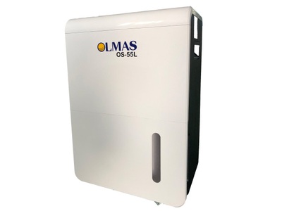 Máy hút ẩm Olmas có công suất tiêu thụ 650W cho khả năng hút ẩm mạnh mẽ đạt 55 lít/ngày. 1