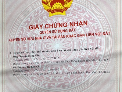 Nhà chính chủ 155.4m2 - giá tốt - vị trí đẹp  xã thới tam môn, hóc môn, hcm 4