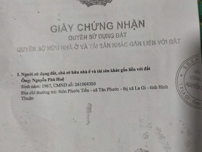 Chính chủ cần bán lô đất kp6, p. tân an, tx lagi  bình thuận 4