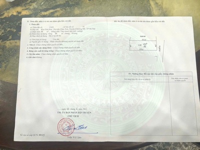 Em bán lô đất 88m  khu hòa sơn -chúc sơn  chương mỹ   hà nội 3