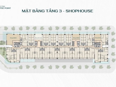 Shophouse tại Vũng Tàu CENTRE POINT, chỉ 12,5 TỶ, 207m2, 3 tầng, mặt tiền 16m 5