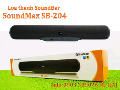 Loa thanh SoundMax SB-204/2.0 bluetooth 5.0 âm thanh cực hay 0