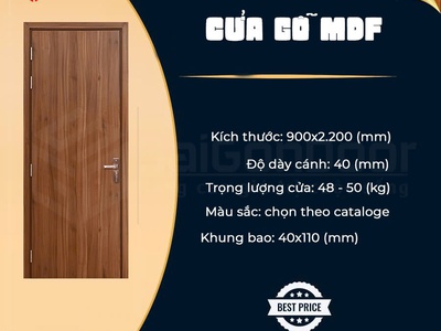 Cửa Gỗ Công Nghiệp MDF-Tinh Tế Bền Bỉ Cho Không Gian Sống Hiện Đại 0