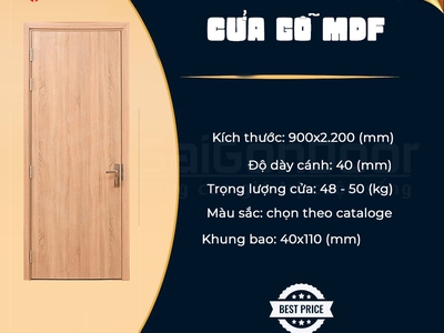 Cửa gỗ MDF Saigondoor 1