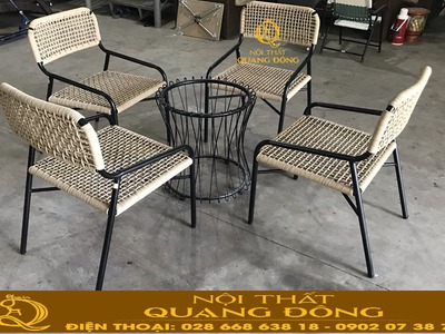 Bàn ghế cafe mây nhựa chất lượng, bền đẹp, giá tốt khu vực Quận 12 TP HCM 5