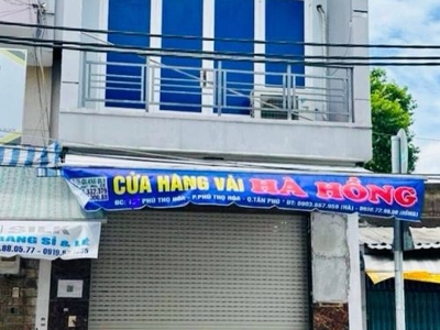 Bán nhà mặt tiền  196 phú thọ hòa, vị trí vip chợ vải, giá chỉ 8,4 tỷ. quận tân phú. trung tâm nhà 1