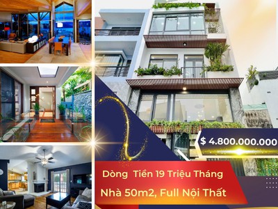 Bán nhà quận tân bình,ngay vòng xoay Lăng Cha Cả,1t 2l,thu nhập 19 tr tháng, 50m2,4.8tỷ 0