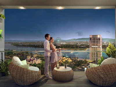 Bán căn hộ góc 2PN 69m2 Sun Cosmo Residence Đà Nẵng - Giỏ hàng hiếm, giá cực ưu đãi 0