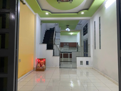 Cho thuê nhà 2 tầng, 72m2, mặt tiền 4m, hẻm 6m thông đ.tô ký, p.tân chán hiệp 1