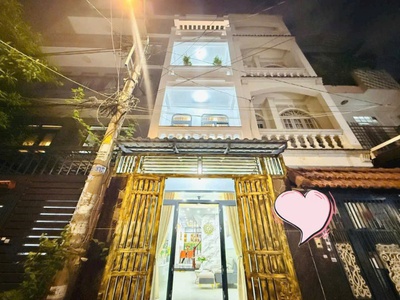 Bán nhà tân bình- huỳnh văn nghệ, hẻm ô tô, 3.05 16m, 4 tầng, sân thượng trước sau, 5.35t 0