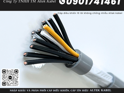 Cáp điều khiển, cáp điện 10 lõi Altek Kabel, 0.5mm, 0.75mm, 1.0mm, 1.5mm 0