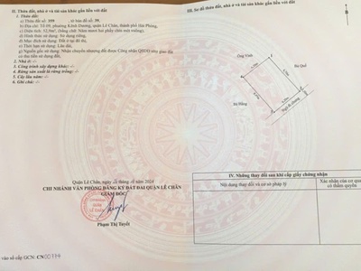 Bán nhà trại lẻ - lê chân, 53m 4 tầng đẹp như mới, giá 2.95 tỉ gần aeon 4