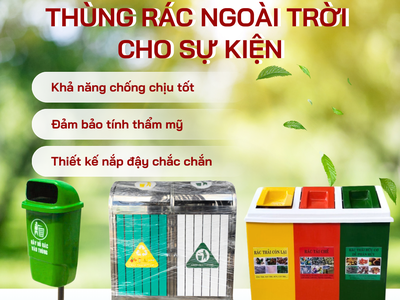 Tiêu chí lựa chọn thùng rác ngoài trời thích hợp cho sự kiện 0