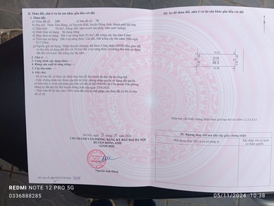 Chính chủ cần ra nhanh lô đất cực đẹp tại nguyên khê   đông anh , hà nội 2