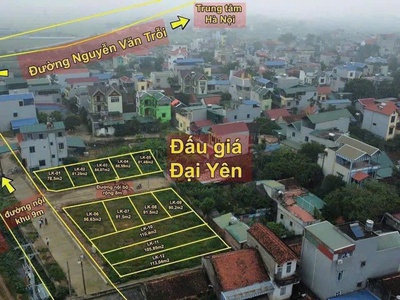 Ra hàng đấu giá đại yên - vỉa hè -phân lô - chỉ nhỉnh 2 tỷ 2