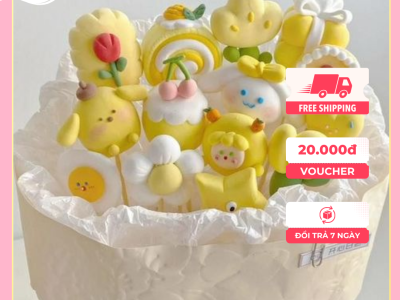 Gợi ý quà tặng Bó hoa đất sét tone vàng siêu xinh 2024 0