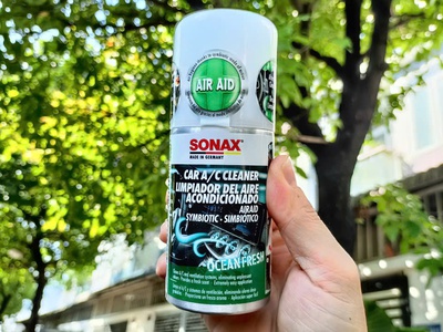 Khử mùi, diệt nấm mốc dàn lạnh ô tô thế hệ mới - Sonax a/c cleaner Air Aid 0