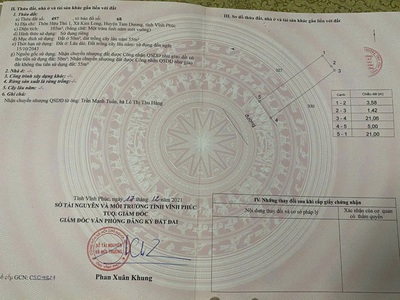 Chính chủ cần bán căn nhà 2 tầng tại xã kim long tam dương -vĩnh phúc 0