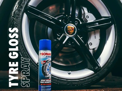 Xịt bóng lốp dạng ướt - Sonax xtreme tyre gloss spray wet look 0