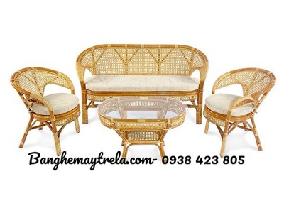 Set sofa mây tre đan tự nhiên 4