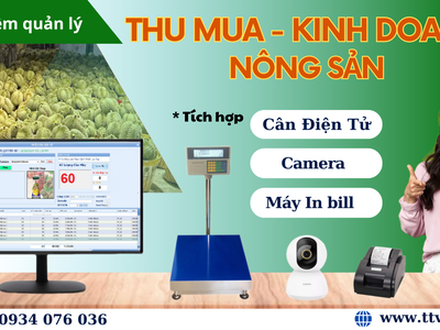 Phần mềm quản lý thu mua, sản xuất, xuất bán kết nối cân điện tử, camera 0