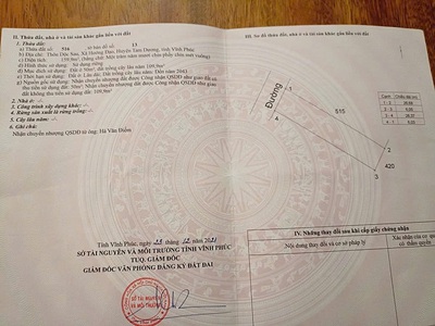 Lô góc 3 mặt tiền view hồ mà giá chỉ 6tr/m  huyện tam dương, tỉnh vĩnh phúc 3