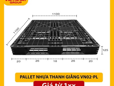 PALLET NHỰA một mặt bông khối màu đen giá 150,000 vnđ, mới 100 giá siêu rẽ 0
