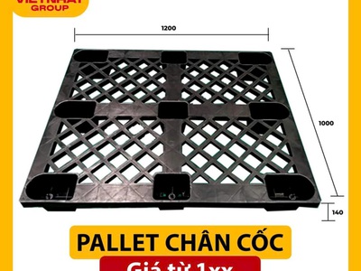 PALLET NHỰA một mặt bông khối màu đen giá 150,000 vnđ, mới 100 giá siêu rẽ 3